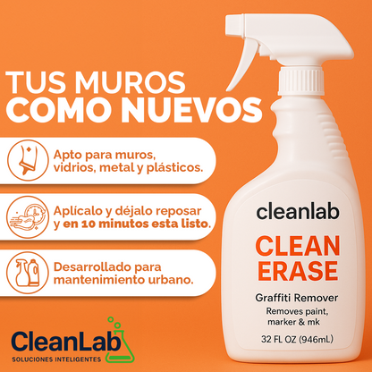 CleanErase | Spray removedor de graffiti