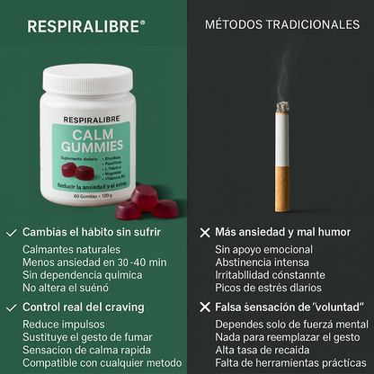 🌿 RESPIRALIBRE🌿 | Te calmás, dejás de querer prender un cigarrillo a cada rato y recuperás el control en 7 días 🗓️ o no pagás nada 💸 + 🎧 Audios relajantes + 🔥 Guía para los momentos de más ansiedad + 📓 Diario 30 Días